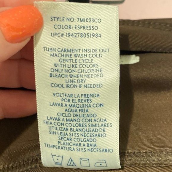 Seven7 Brown Faux Leather Leggings - XXL - Picture 4 of 4